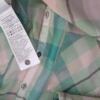 Vero moda Rozmiar XL Kolor Zielony Krata Okrągły dekolt Bluzka Zapinana Krótki rękaw Materiał Wiskoza 100%