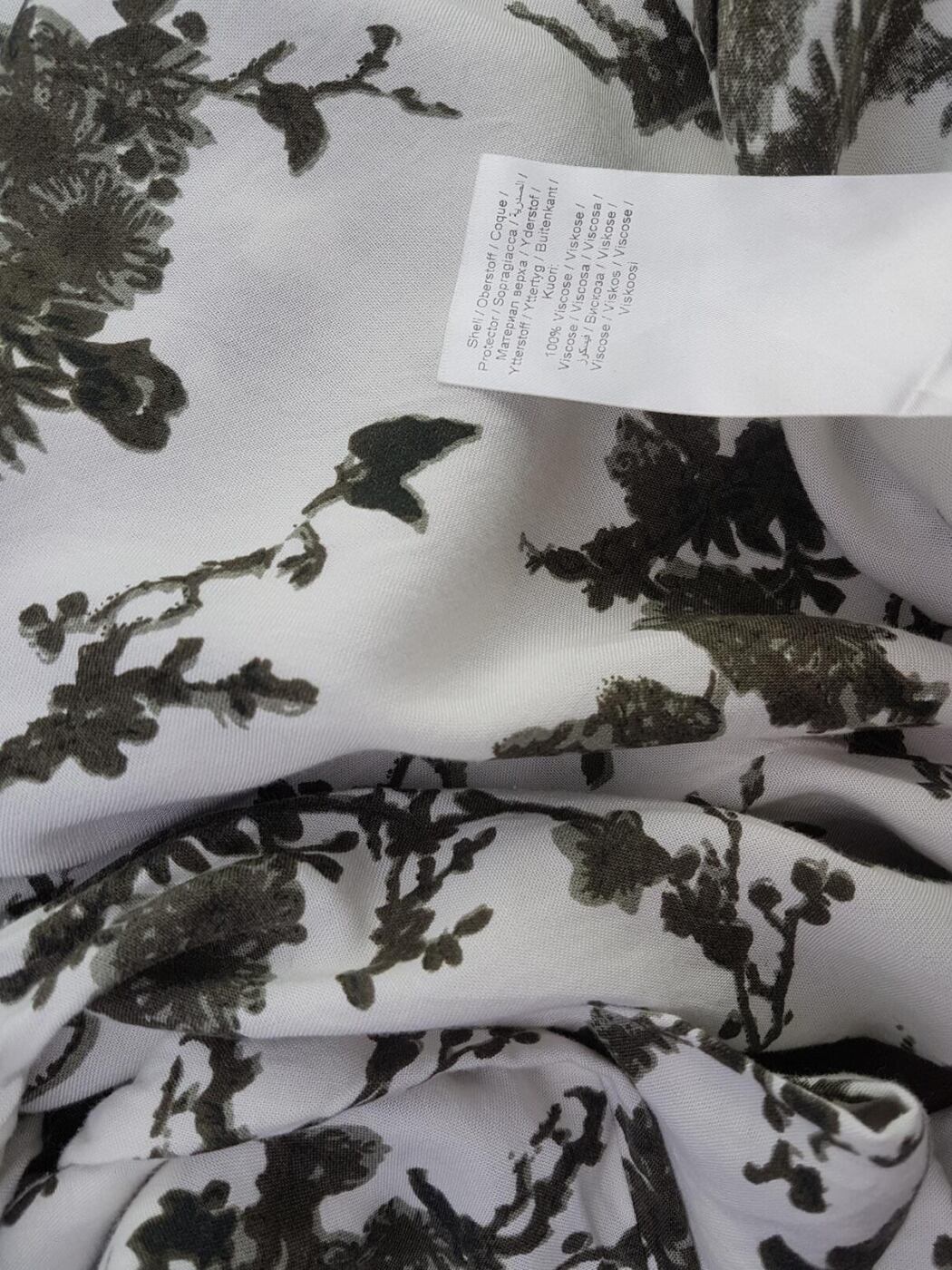 Fransa Rozmiar XXL Kolor Biały Split Crew Neck Tunika Popover Bluzka Długi rękaw Materiał Wiskoza 100% Fransa Rozmiar XXL Kolor Biały Split Crew Neck Tunika Popover Bluzka Długi rękaw Materiał Wiskoza 100%