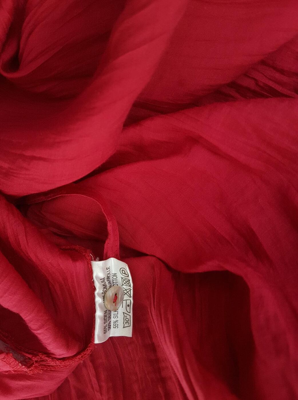 20190819_102720.jpg Gudrun Sjödén Rozmiar S/M Kolor Czerwony Spódnica Maxi Długa Materiał Jedwab