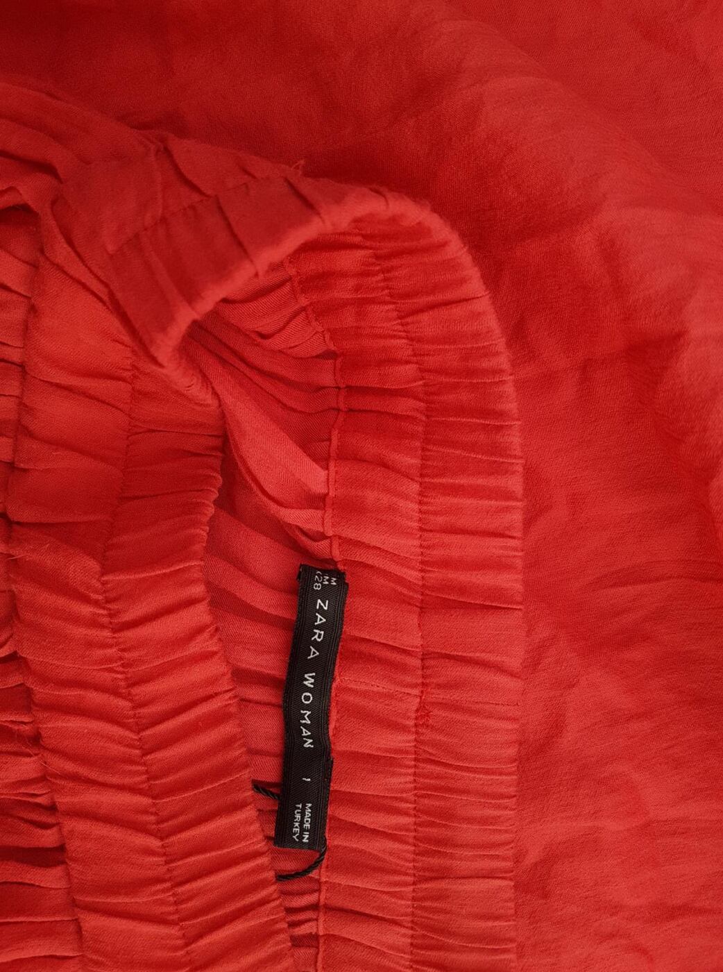 Zara Rozmiar M Kolor Czerwony Spódnica Maxi Długa Materiał Wiskoza