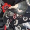DESIGUAL Rozmiar XS Kolor Czarny W serek Sukienka Sheath Krótki rękaw Midi Materiał Bawełna 100%