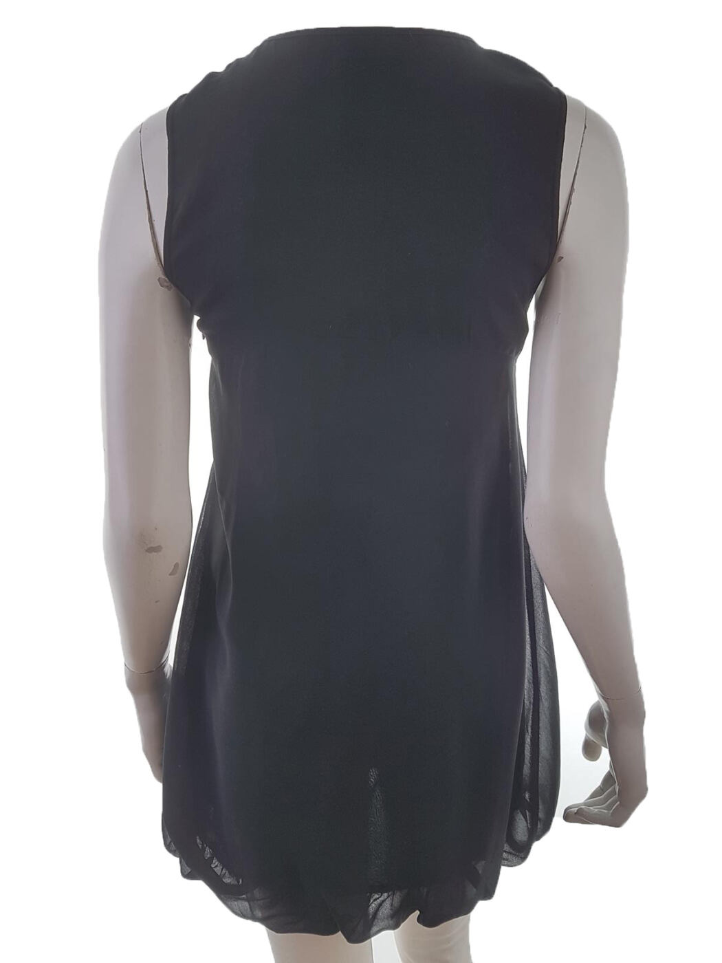 Pepe jeans Rozmiar XS Kolor Czarny Crew Neck Sukienka Mini Bezrękawnik Krótka Pepe jeans Rozmiar XS Kolor Czarny Crew Neck Sukienka Mini Bezrękawnik Krótka