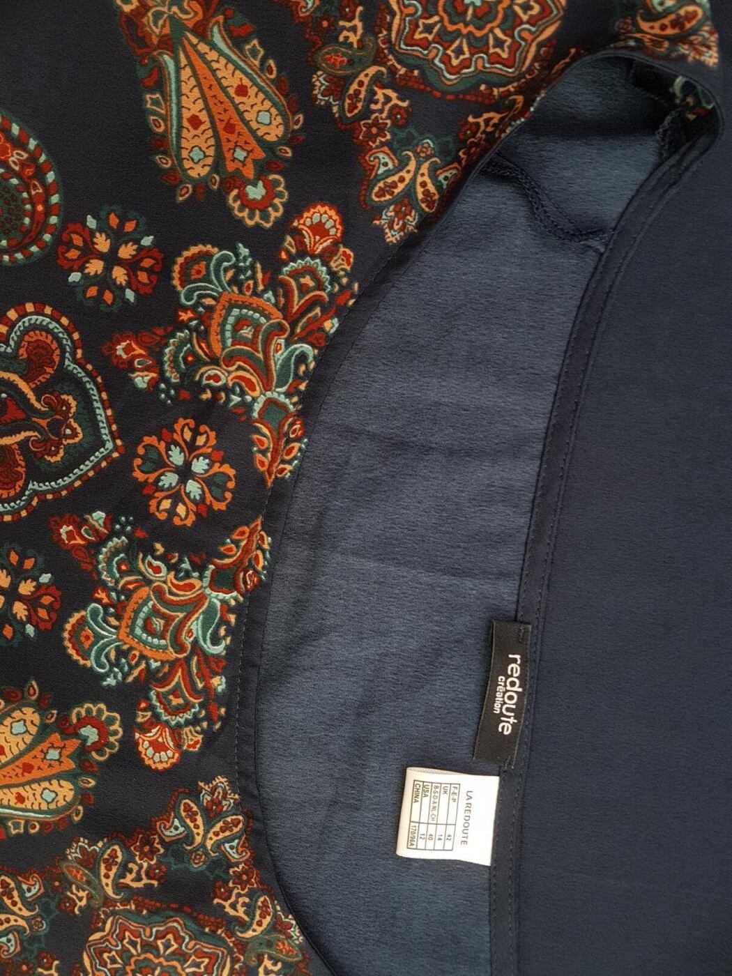 La Redoute Rozmiar 42 Kolor Granatowy Okrągły dekolt Sukienka Prostokątna Rękaw 3/4 Do Kolan La Redoute Rozmiar 42 Kolor Granatowy Okrągły dekolt Sukienka Prostokątna Rękaw 3/4 Do Kolan