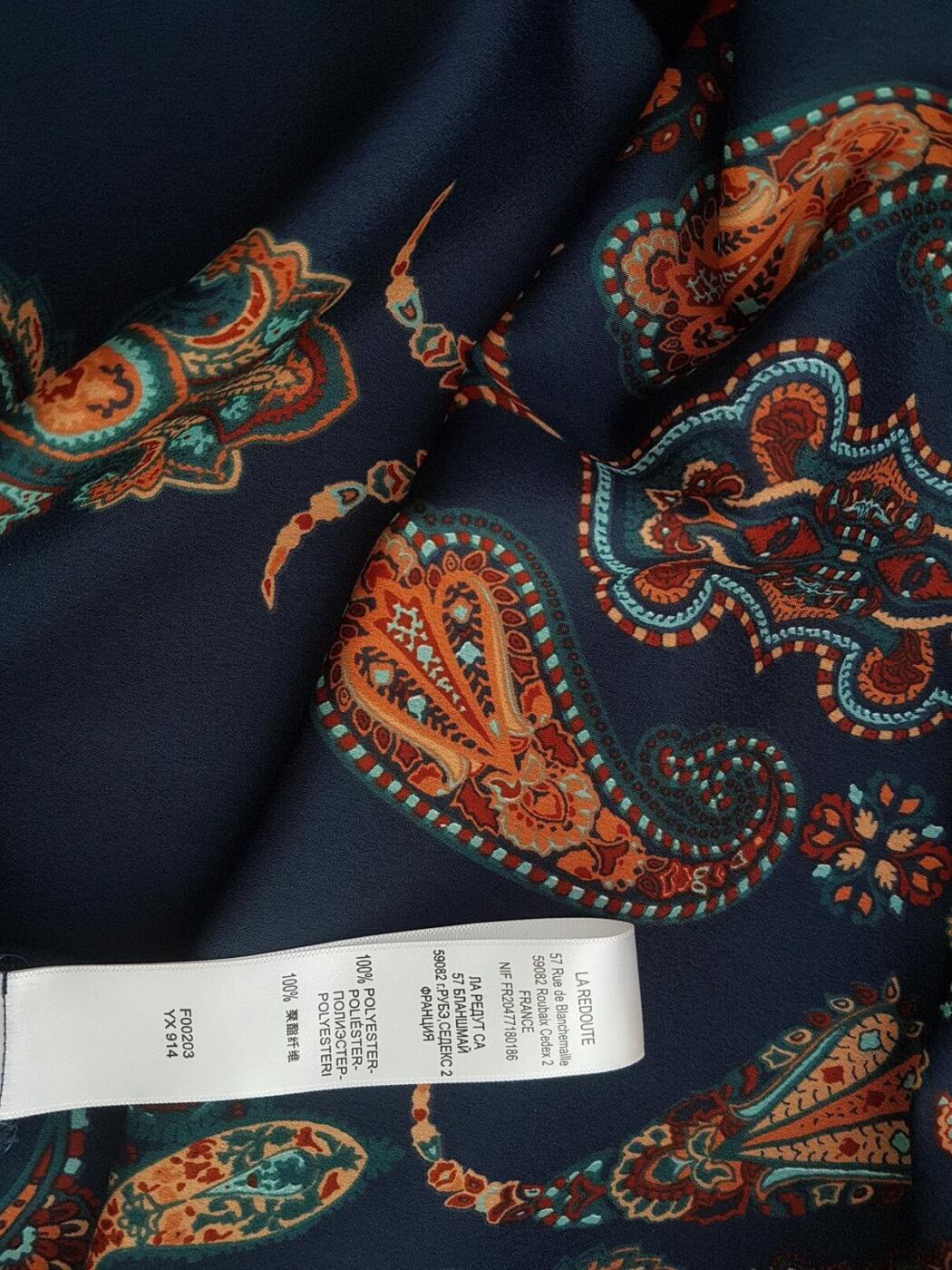 La Redoute Rozmiar 42 Kolor Granatowy Okrągły dekolt Sukienka Prostokątna Rękaw 3/4 Do Kolan La Redoute Rozmiar 42 Kolor Granatowy Okrągły dekolt Sukienka Prostokątna Rękaw 3/4 Do Kolan