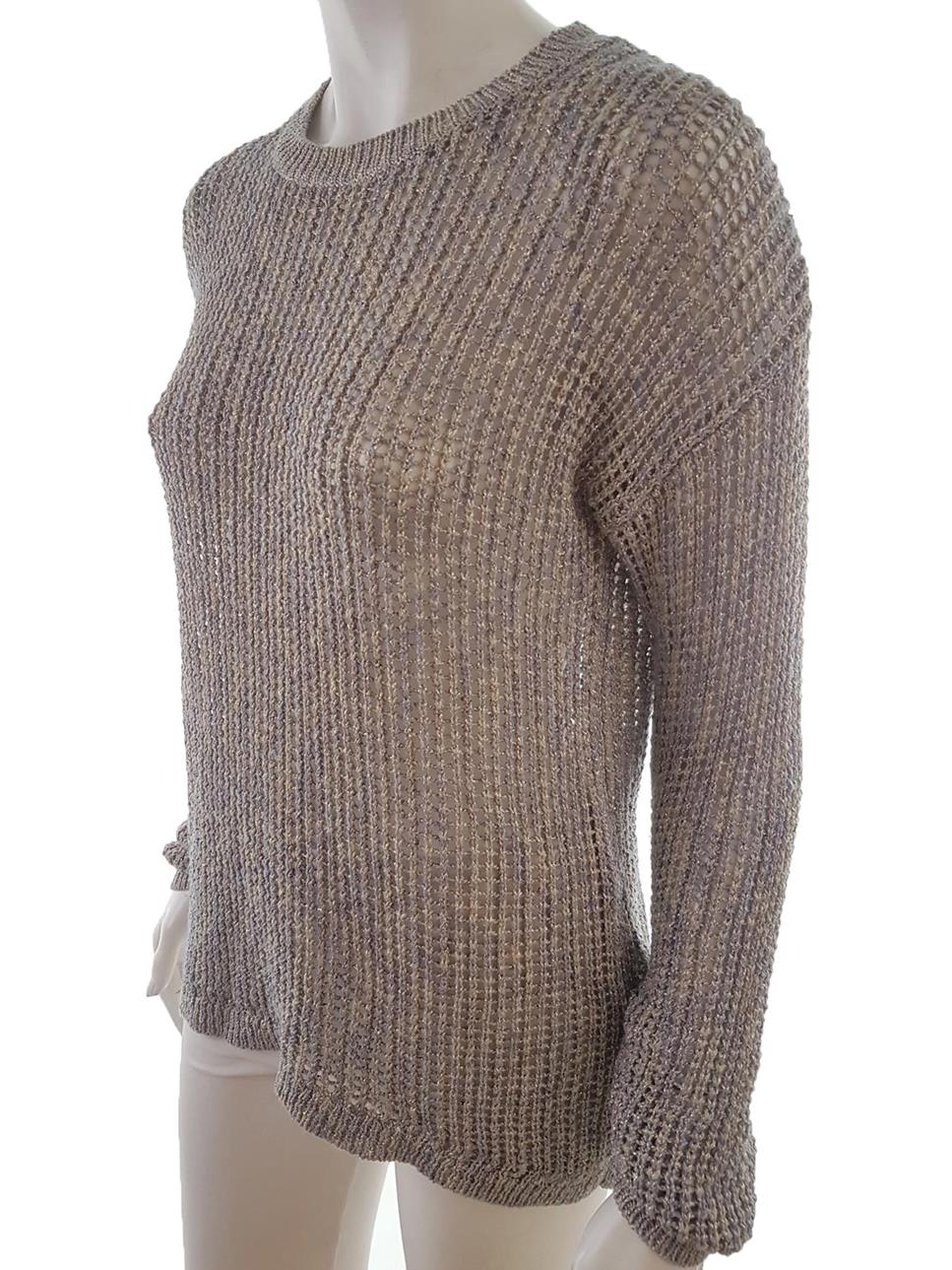 20190819_132923.jpg Next Rozmiar 42 Kolor Szary Crew Neck Długi Sweter Tunika Długi rękaw Otwarta dzianina