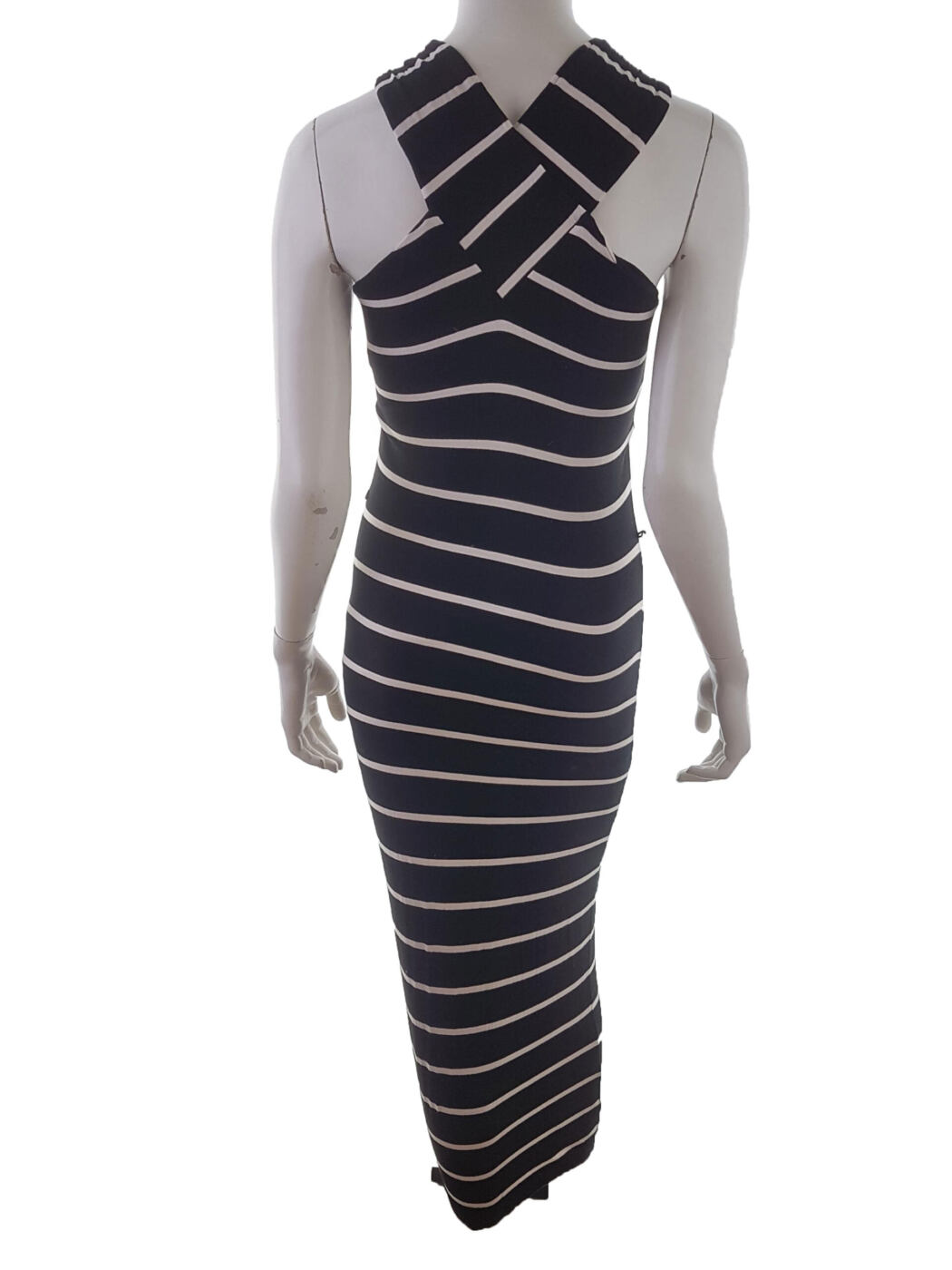 Ted Baker Rozmiar 34(1) Kolor Czarny Pasy Halter Sukienka Bodycon Bezrękawnik Długa Materiał Wiskoza Ted Baker Rozmiar 34(1) Kolor Czarny Pasy Halter Sukienka Bodycon Bezrękawnik Długa Materiał Wiskoza