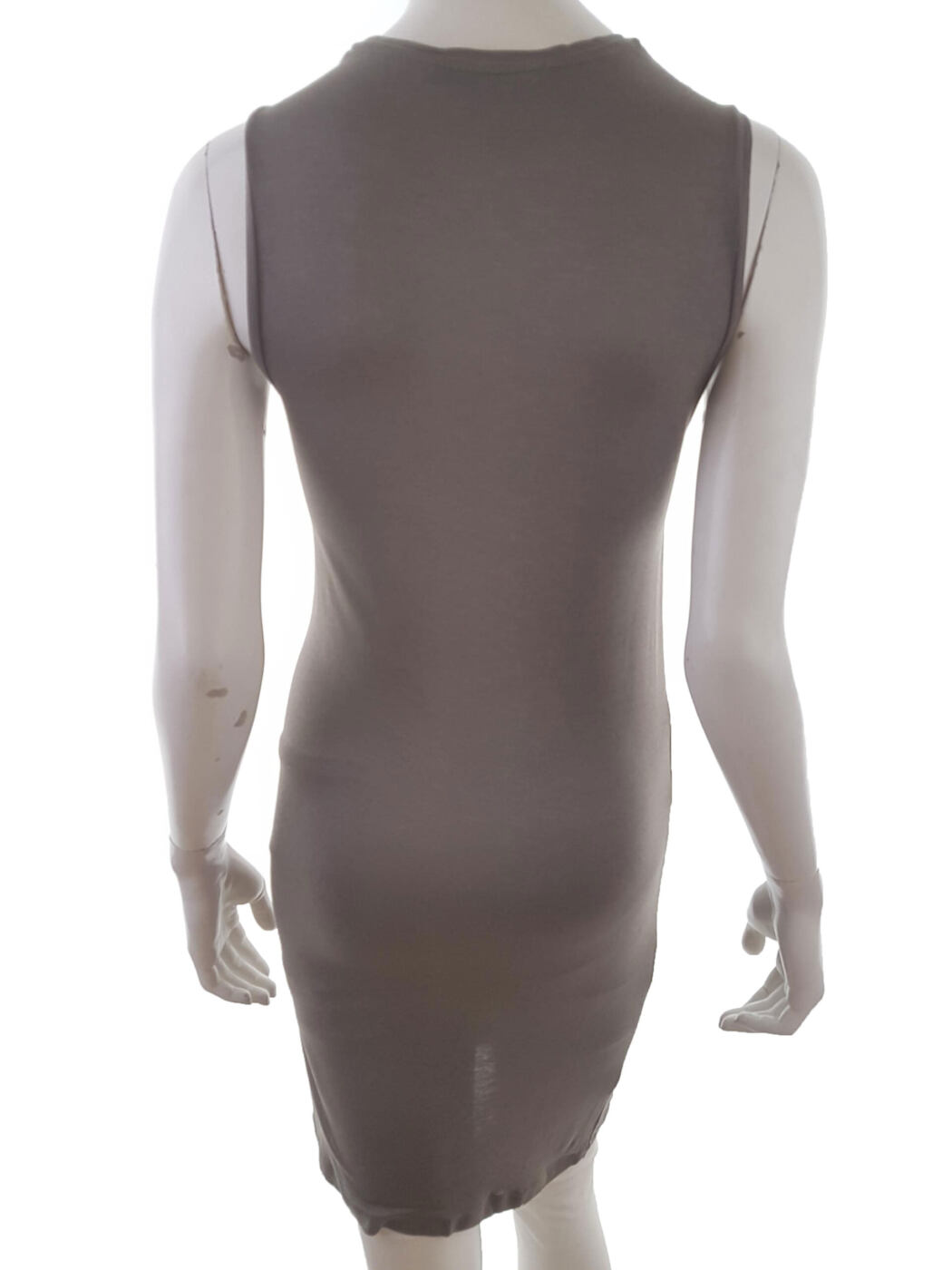 ALL SAINTS Rozmiar 34 Kolor Szary Drapowany dekolt Sukienka Bodycon Bezrękawnik Do Kolan Materiał Wiskoza 100% ALL SAINTS Rozmiar 34 Kolor Szary Drapowany dekolt Sukienka Bodycon Bezrękawnik Do Kolan Materiał Wiskoza 100%