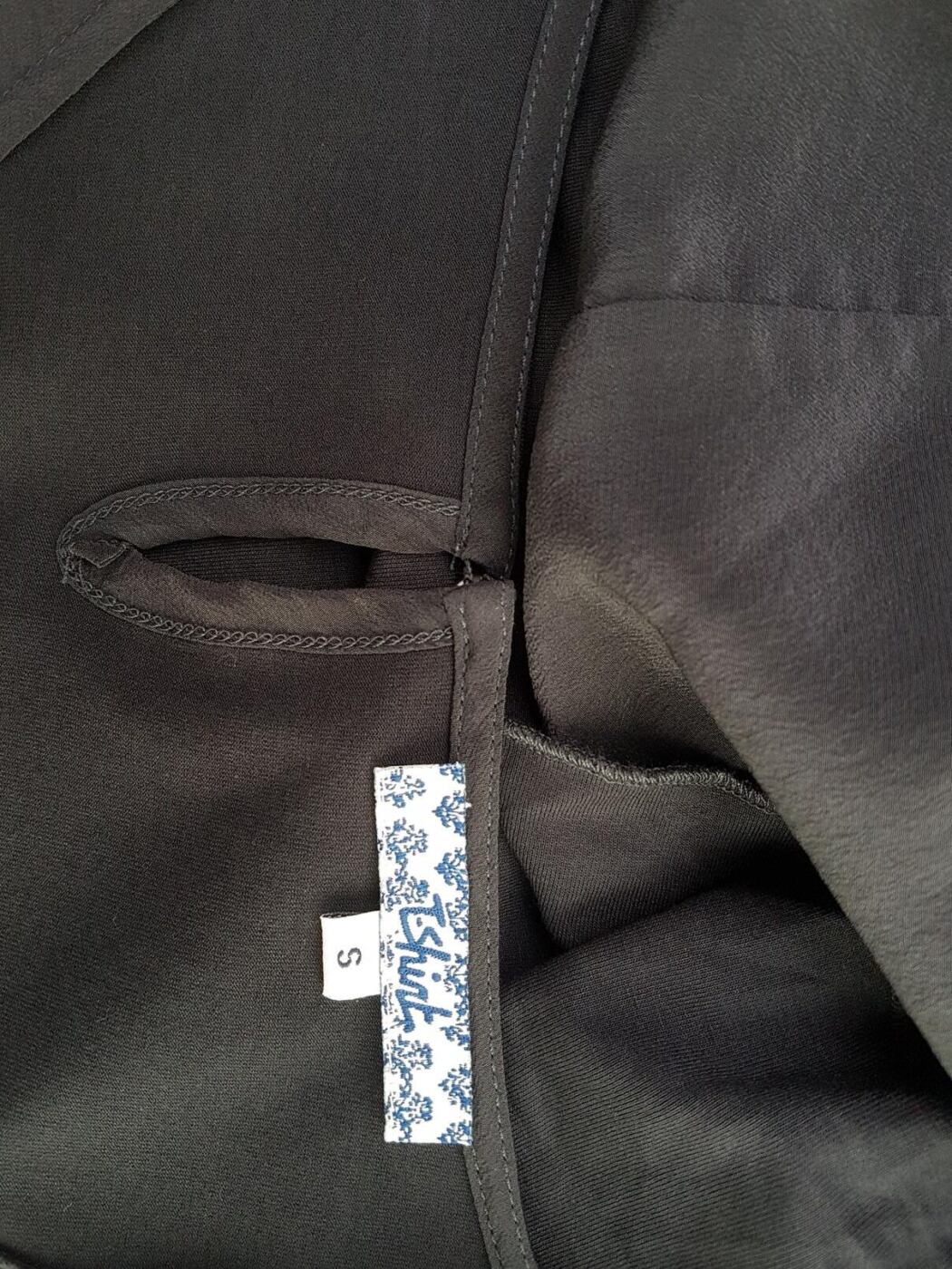 T-shirt Rozmiar S Kolor Czarny Dekolt U Sukienka Sheath Krótki rękaw Do Kolan Materiał Jedwab 100% T-shirt Rozmiar S Kolor Czarny Dekolt U Sukienka Sheath Krótki rękaw Do Kolan Materiał Jedwab 100%