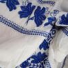 Moda International Rozmiar 40 Kolor Biały Kwadratowy dekolt Sukienka Prostokątna Rękaw 3/4 Do Kolan Materiał Bawełna