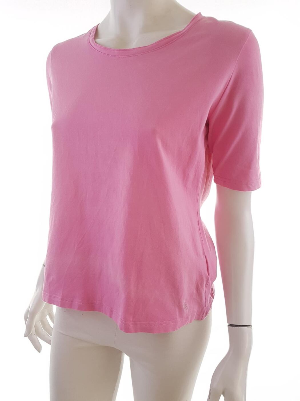 20190828_131850.jpg BETTY BARCLAY Rozmiar 42 Kolor Różowy Okrągły dekolt T-Shirt Krótki rękaw Materiał Bawełna