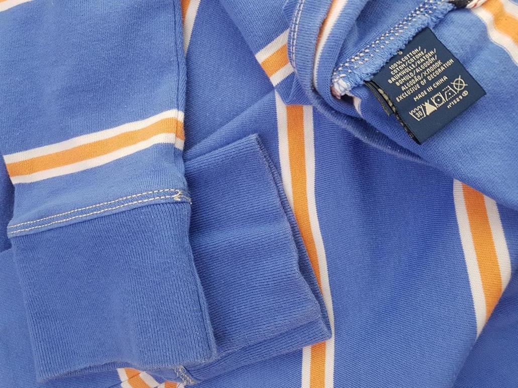 20190828_151927.jpg Ralph Lauren Polo Jeans Company Rozmiar S Kolor Niebieski Pasy Kołnierz Koszulka Polo Długi rękaw Materiał Bawełna 100%