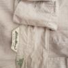 Eddie Bauer Rozmiar L Kolor Beżowy Pasy Kołnierz Koszula Zapinana Bluzka Długi rękaw Materiał Bawełna