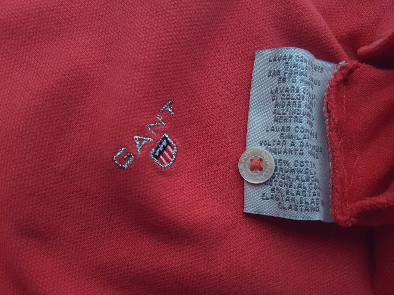 20200129_150300_r1.jpg Gant Rozmiar S Kolor Różowy Kołnierz Koszulka Polo Krótki rękaw Materiał Bawełna