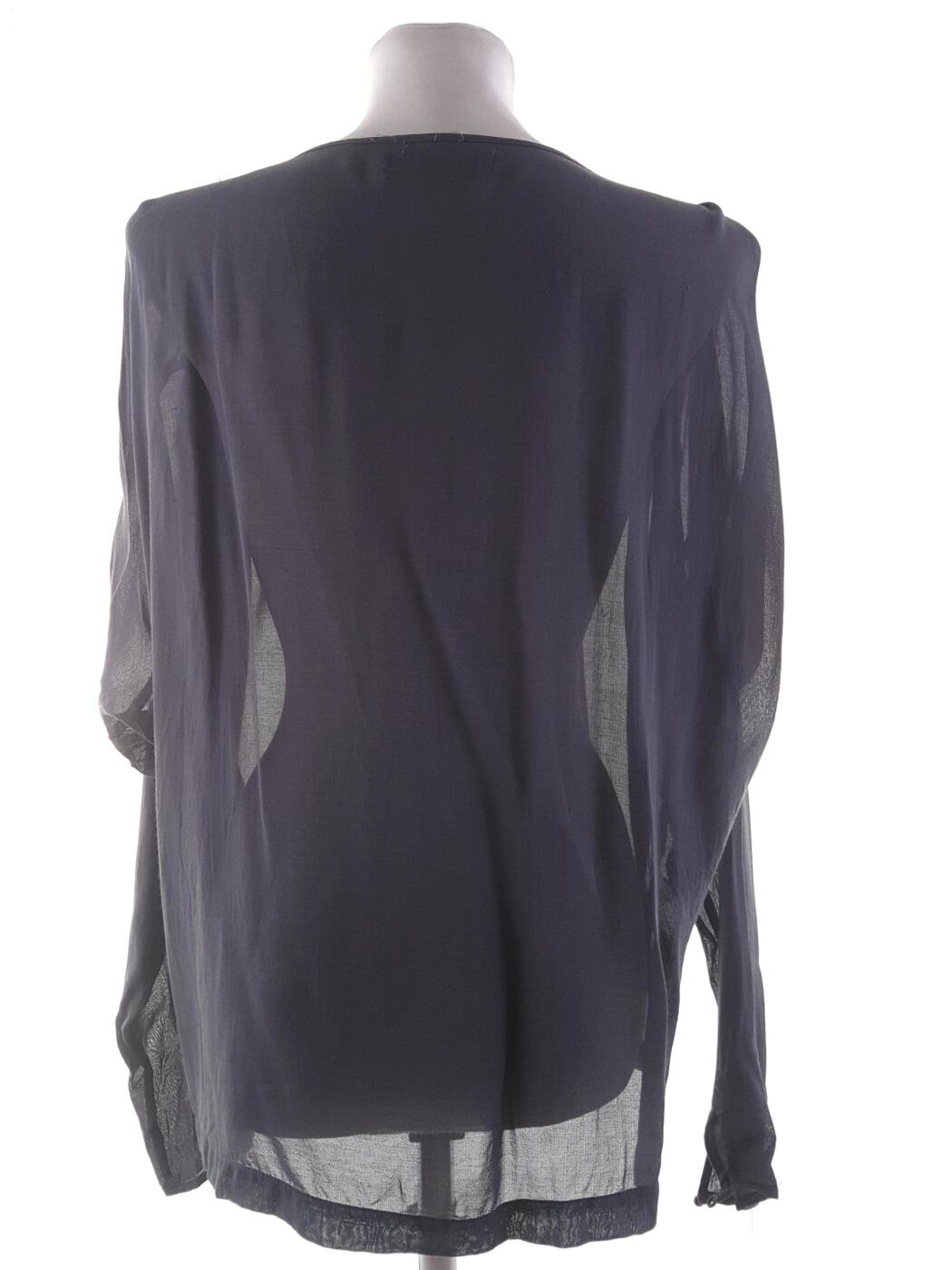 BRUUNS BAZAAR Rozmiar 40 Kolor Szary Keyhole Crew Neck Bluzka Długi rękaw