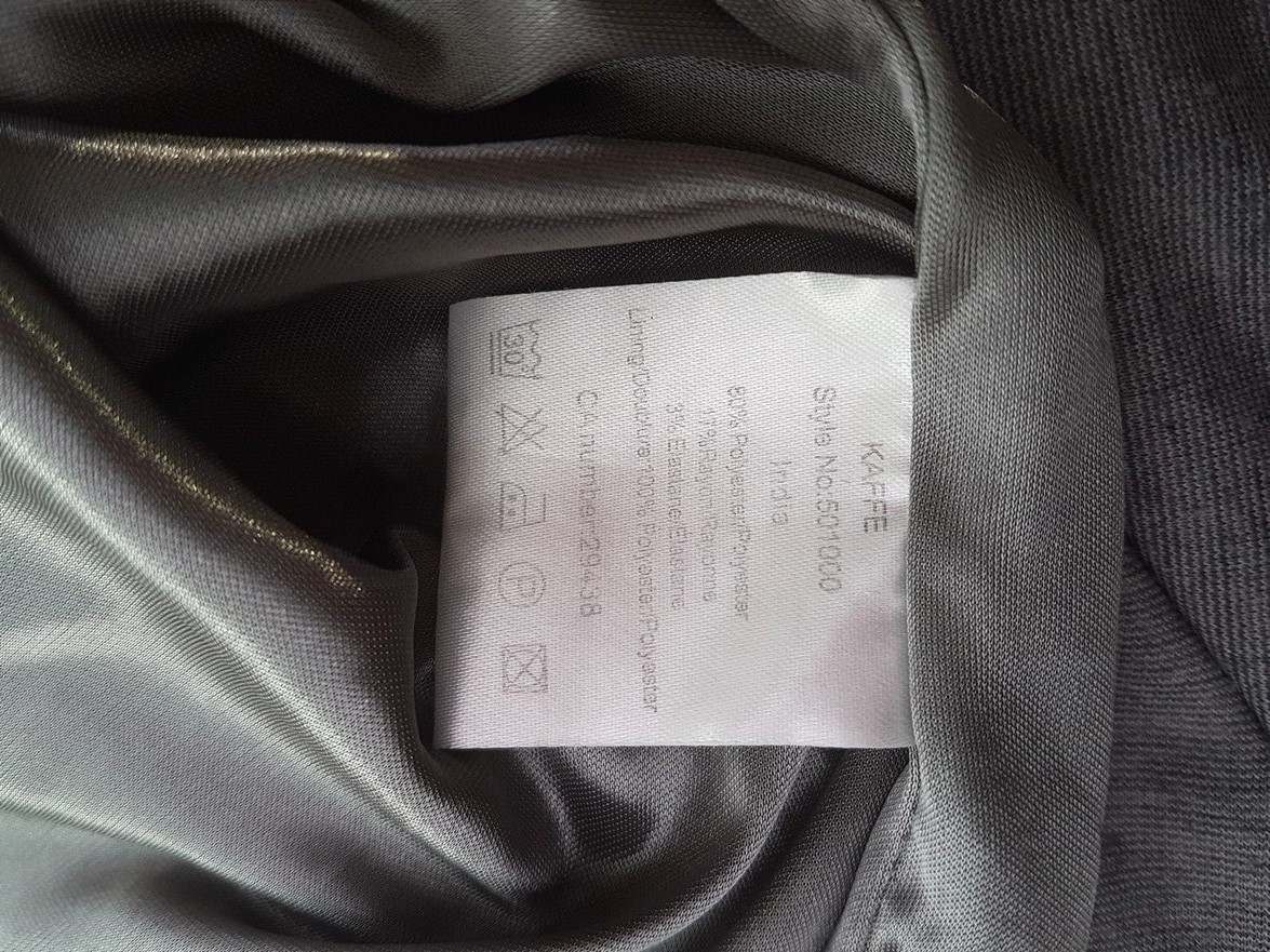 Kaffe Rozmiar L Kolor Szary W serek Sukienka A-Line Bezrękawnik Midi