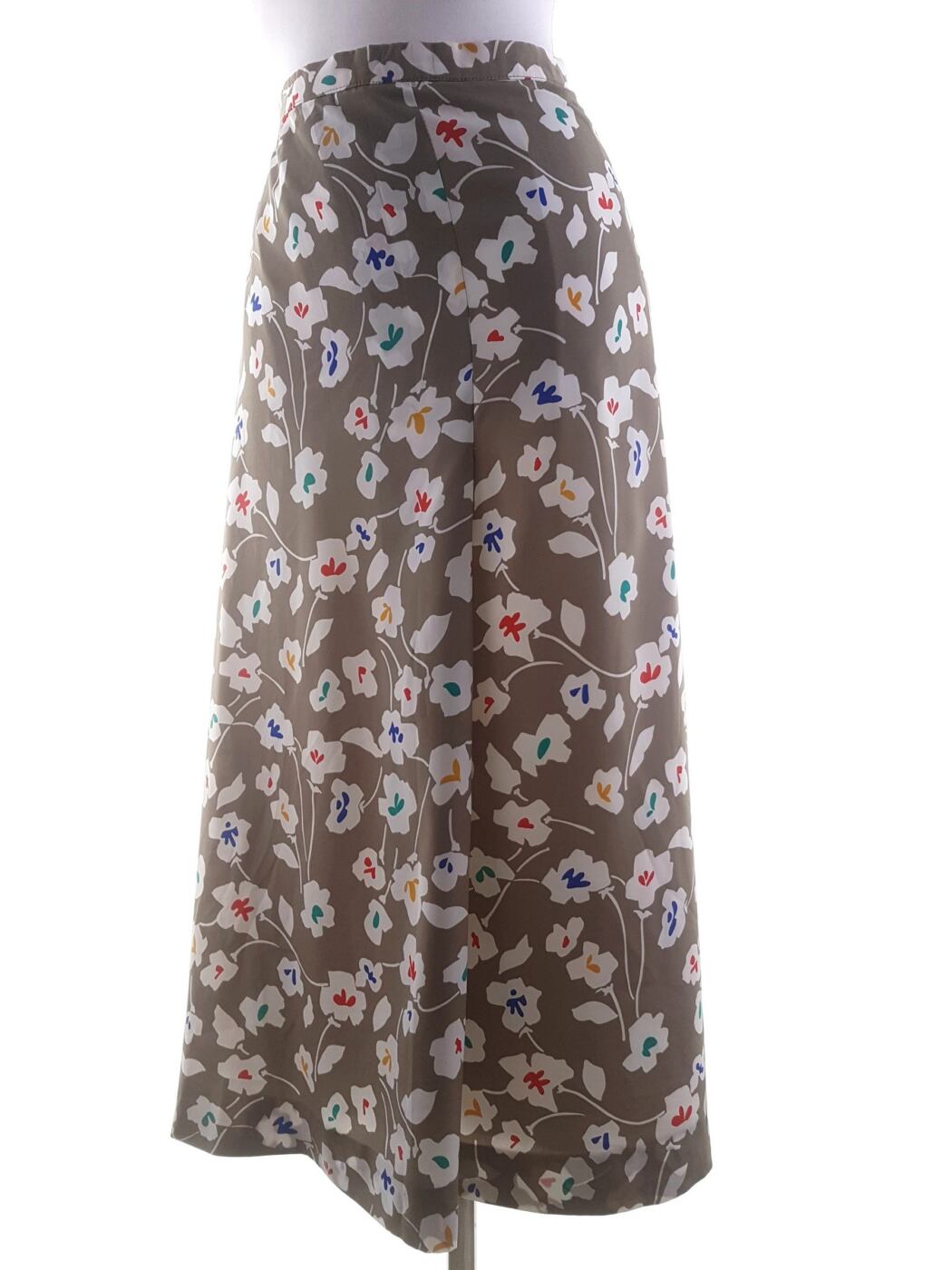 20200213_111444.jpg Vintage Rozmiar 42-44 Kolor Khaki Spódnica Maxi Długa