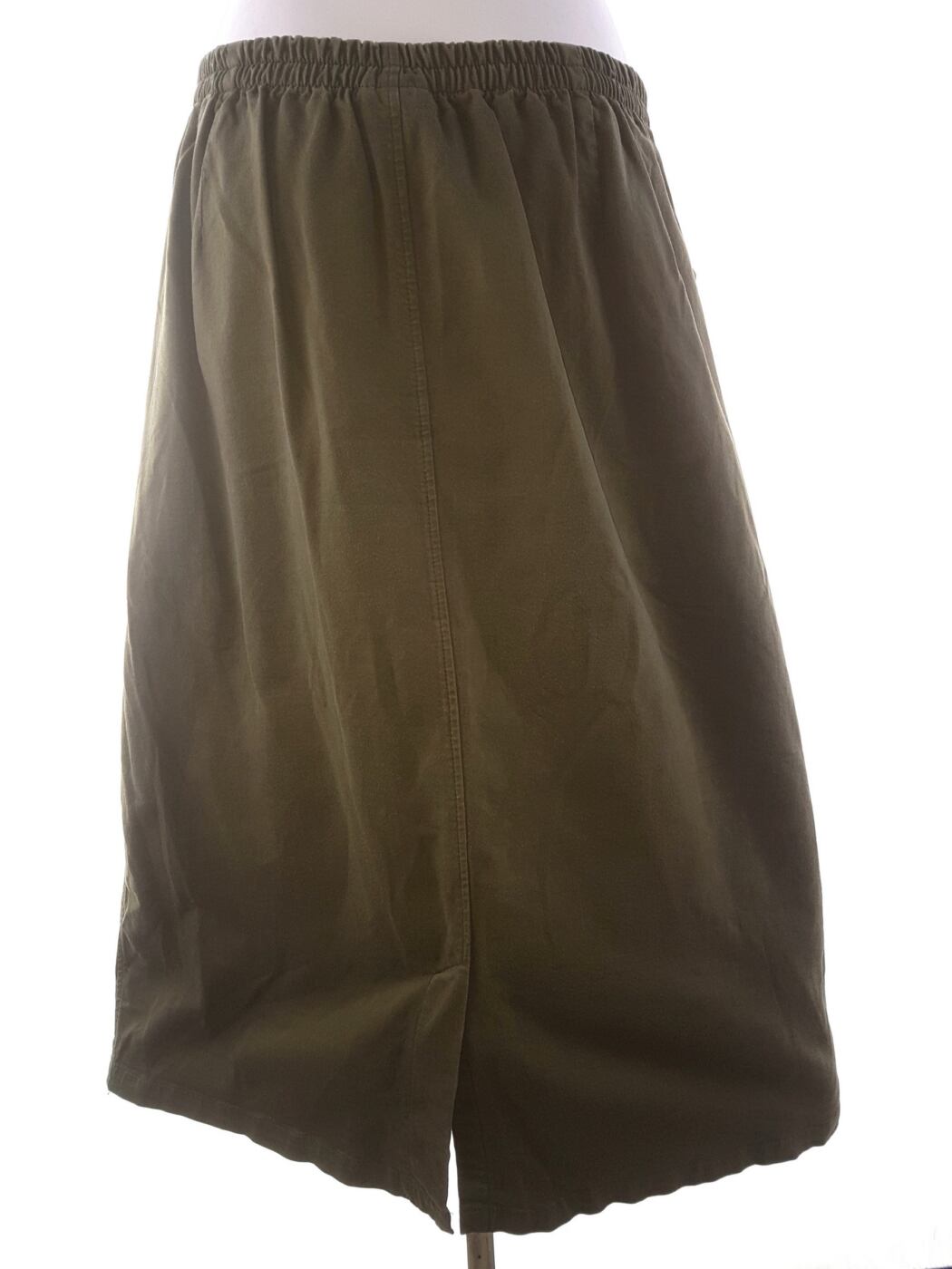 20200213_131742.jpg Laurie Rozmiar 52 (40) Kolor Khaki Spódnica Prosta i Ołówkowa Midi Materiał Bawełna