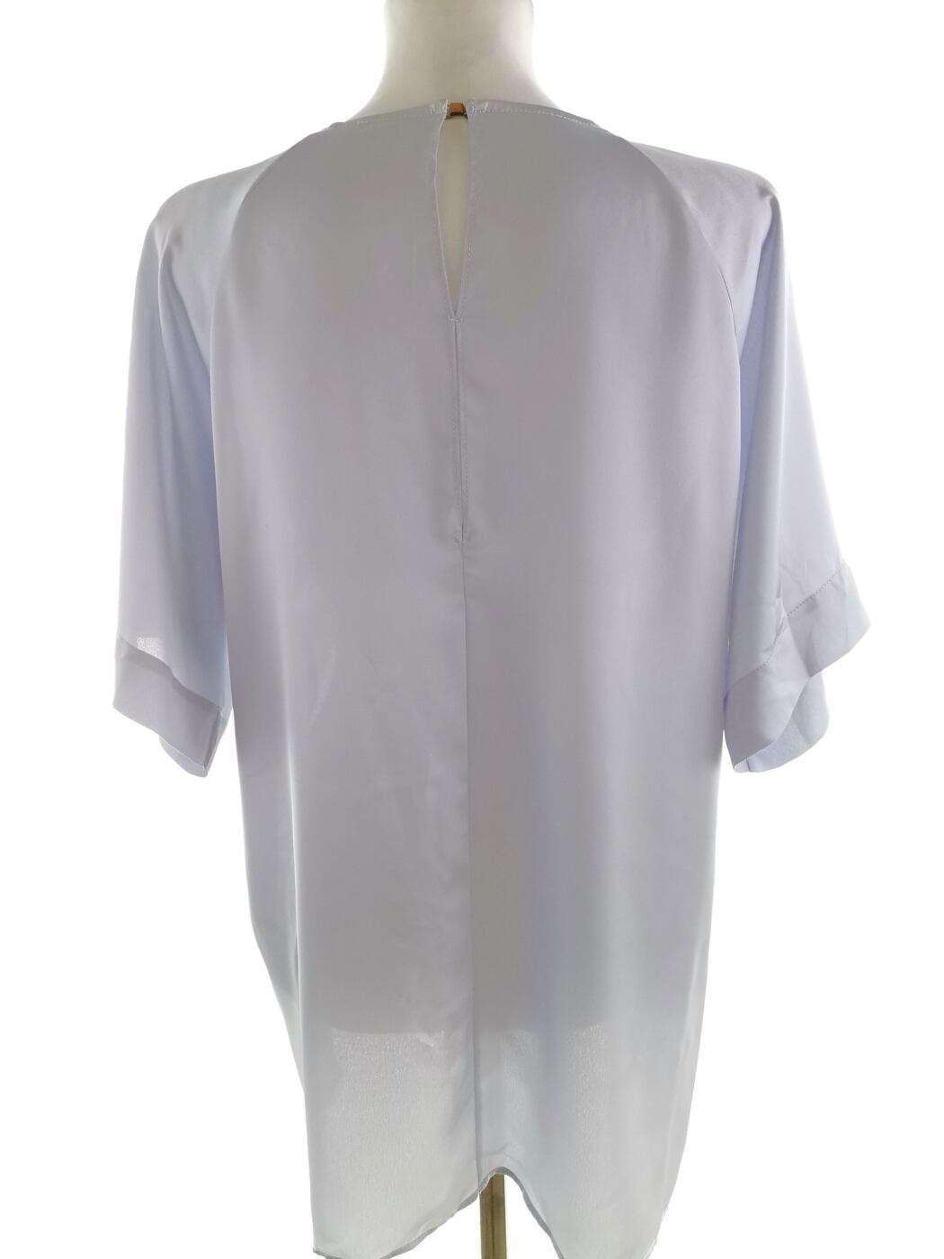 River island Rozmiar 14 (40) Kolor Niebieski Okrągły dekolt Bluzka Rękaw 3/4