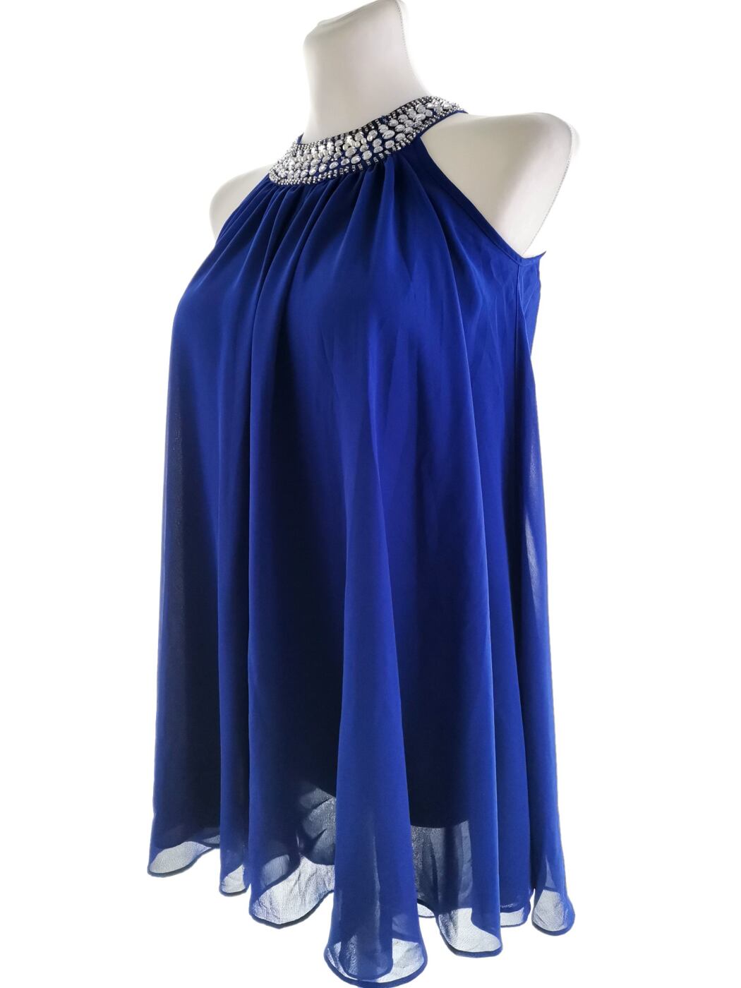 River island Rozmiar 10 yares 140cm (XS/S) Kolor Niebieski Halter Tunika Bluzka Bezrękawnik River island Rozmiar 10 yares 140cm (XS/S) Kolor Niebieski Halter Tunika Bluzka Bezrękawnik
