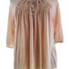 Filippa k Rozmiar XS Keyhole Crew Neck Bluzka Rękaw 3/4 Materiał Tencel 100%