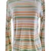 Gap Rozmiar L Kolor Kolorowa Pasy Crew Neck Bluzka Długi rękaw Materiał Bawełna 100%