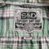 Superdry Rozmiar M Kolor Zielony Krata Kołnierz Tunika Zapinana Bluzka Długi rękaw Materiał Bawełna 100%