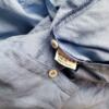 Gudrun Sjödén Rozmiar L Kolor Niebieski Crew Neck Tunika Zapinana Bluzka Rękaw 3/4 Materiał Len