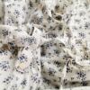Vintage Rozmiar M/L Kolor Kremowy Split Crew Neck Tunika Popover Bluzka Rękaw 3/4