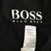 Hugo Boss Rozmiar M Kolor Czarny W serek Sukienka Bodycon Rękaw 3/4 Do Kolan Materiał Modal