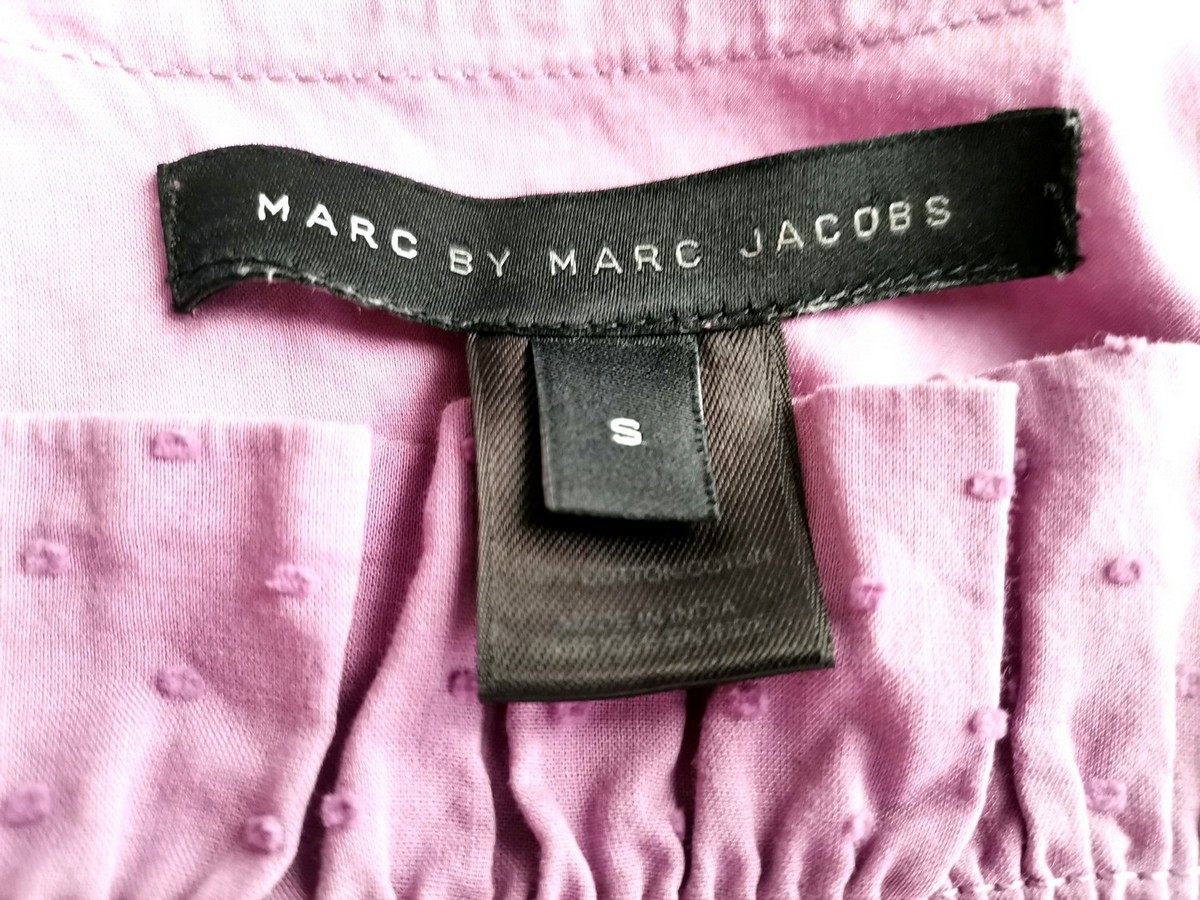 Marc by Marc Jacobs Rozmiar S Kolor Lawendowy Kwadratowy dekolt Bluzka Bezrękawnik Materiał Bawełna 100%