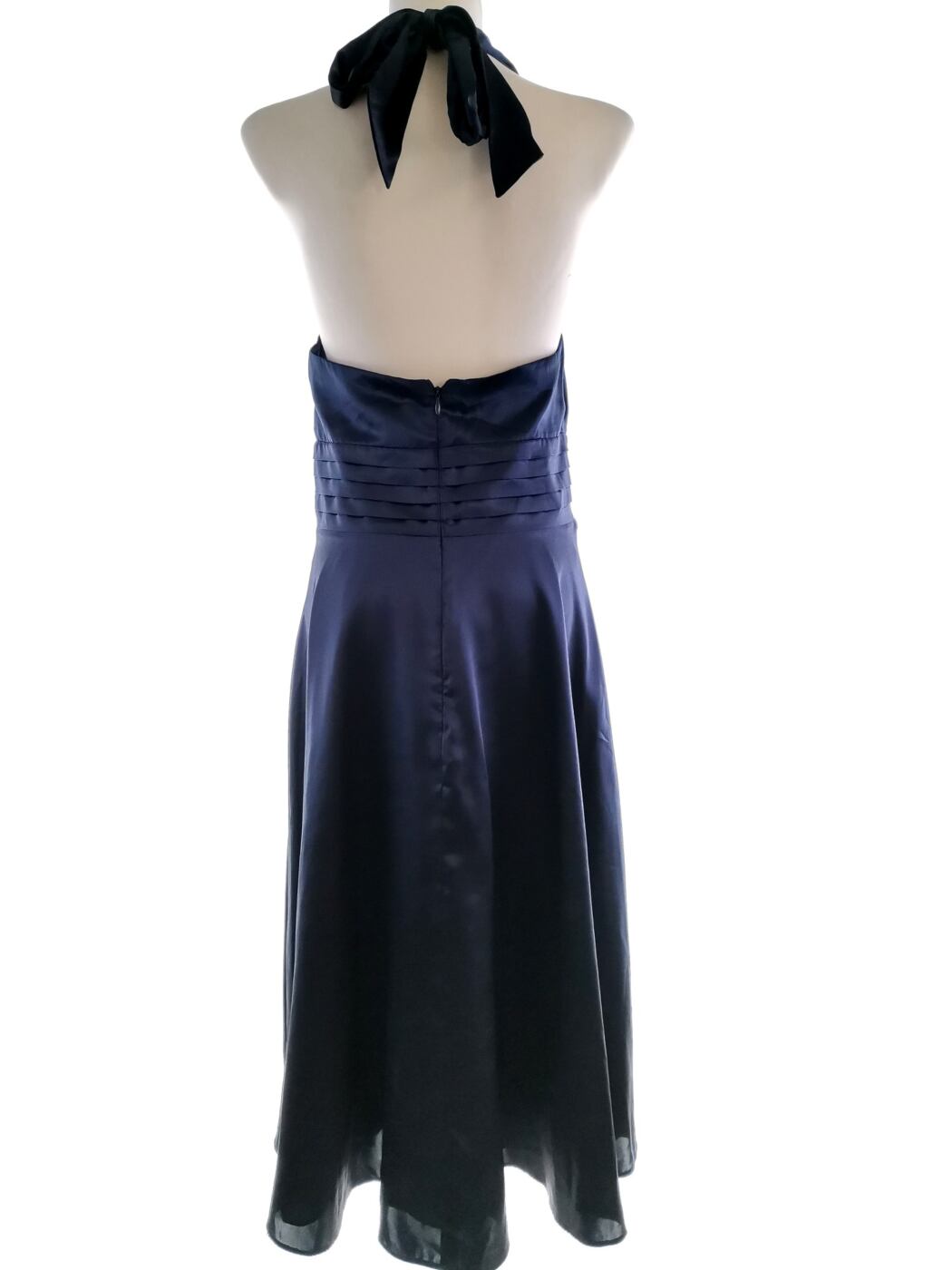 Debut Rozmiar 10 (38) Kolor Granatowy Halter Suknia Balowa Sukienka Wieczorowa Bezrękawnik Długa Debut Rozmiar 10 (38) Kolor Granatowy Halter Suknia Balowa Sukienka Wieczorowa Bezrękawnik Długa