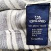 Iconic Rozmiar M Kolor Granatowy Pasy Split Crew Neck Bluzka Rękaw 3/4 Materiał Wiskoza 100%