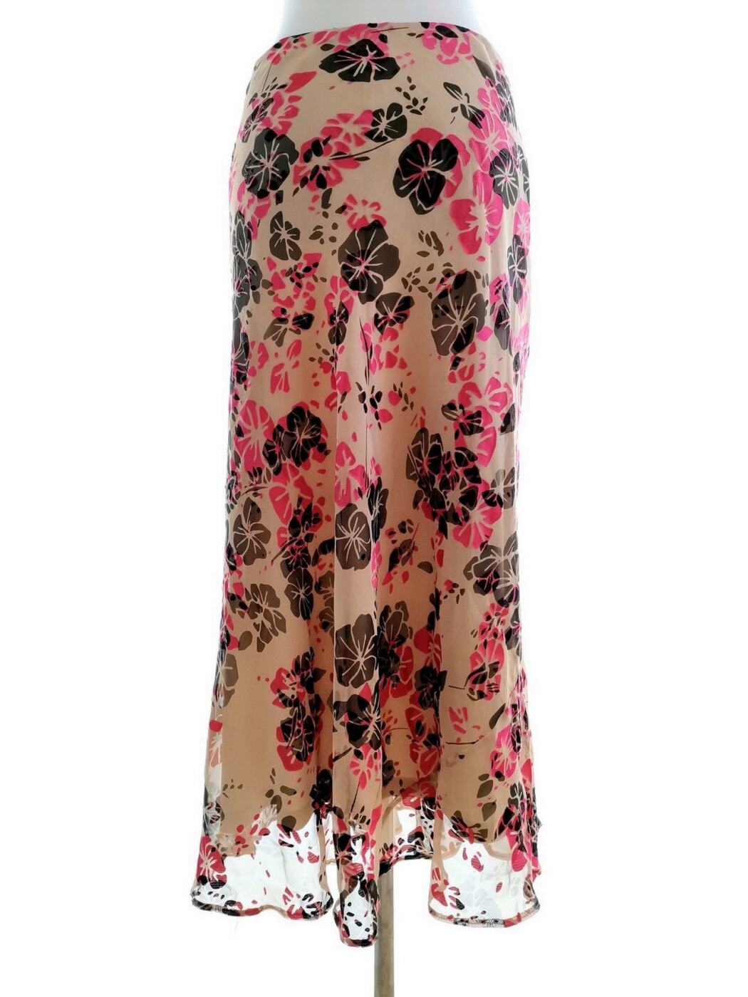 IMG_20200911_112810.jpg DEBENHAMS Rozmiar 16 (44) Kolor Beżowy Spódnica Maxi Długa