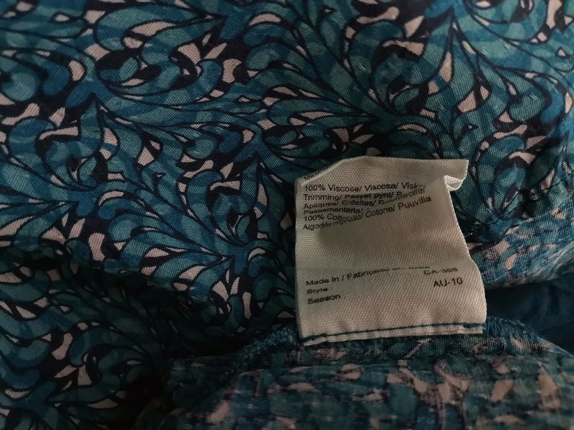 Noa noa Rozmiar XS Kolor Niebieski W serek Sukienka A-Line Rękaw 3/4 Do Kolan Materiał Wiskoza 100% Noa noa Rozmiar XS Kolor Niebieski W serek Sukienka A-Line Rękaw 3/4 Do Kolan Materiał Wiskoza 100%