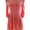Vintage Rozmiar 10 (38) Kolor Różowy Okrągły dekolt Sukienka Sheath Rękaw 3/4 Do Kolan