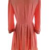 Vintage Rozmiar 10 (38) Kolor Różowy Okrągły dekolt Sukienka Sheath Rękaw 3/4 Do Kolan
