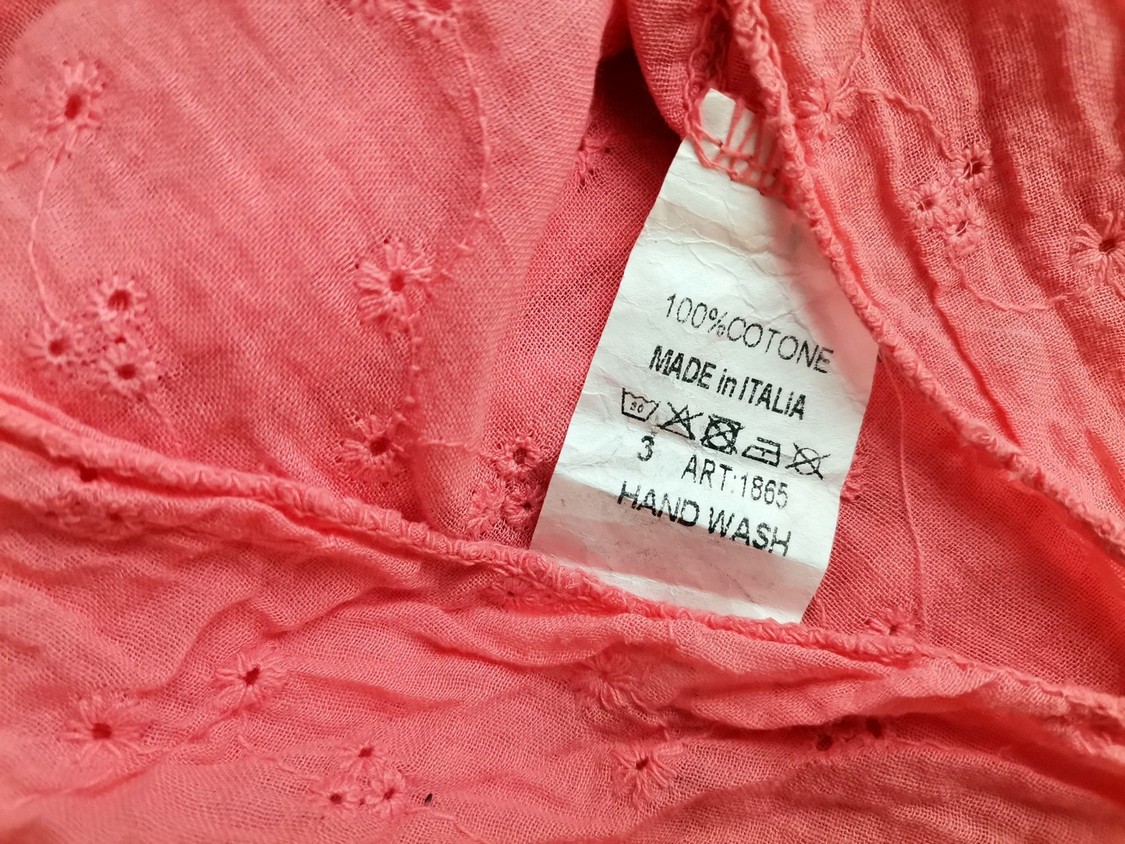 IMG_20200914_120416.jpg Italy Rozmiar XL Kolor Różowy Okrągły dekolt Bluzka Rękaw 3/4 Materiał Bawełna 100%