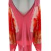 River island Rozmiar 10 (38) Kolor Różowy W łódkę Tunika Bluzka Długi rękaw