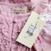 Cream Rozmiar 36 Kolor Różowy Keyhole Crew Neck Bluzka Długi rękaw Materiał Bawełna 100%