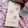 Cream Rozmiar 36 Kolor Różowy Keyhole Crew Neck Bluzka Długi rękaw Materiał Bawełna 100%
