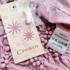 Cream Rozmiar 40 Kolor Różowy Keyhole Crew Neck Bluzka Długi rękaw Materiał Bawełna 100%