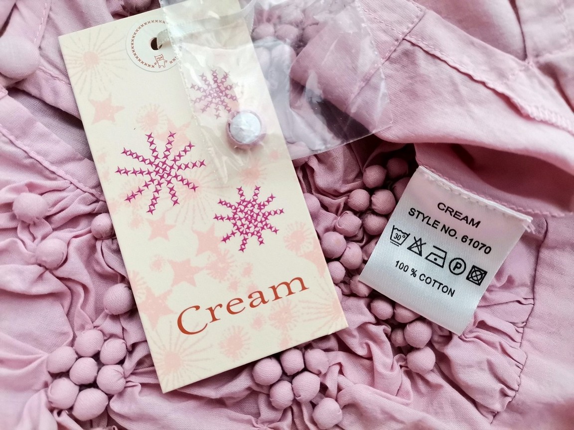 IMG_20200915_164531.jpg Cream Rozmiar 40 Kolor Różowy Keyhole Crew Neck Bluzka Długi rękaw Materiał Bawełna 100%