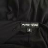 Warehouse Rozmiar 8 (36) Kolor Czarny W serek Sukienka Bodycon Bezrękawnik Do Kolan