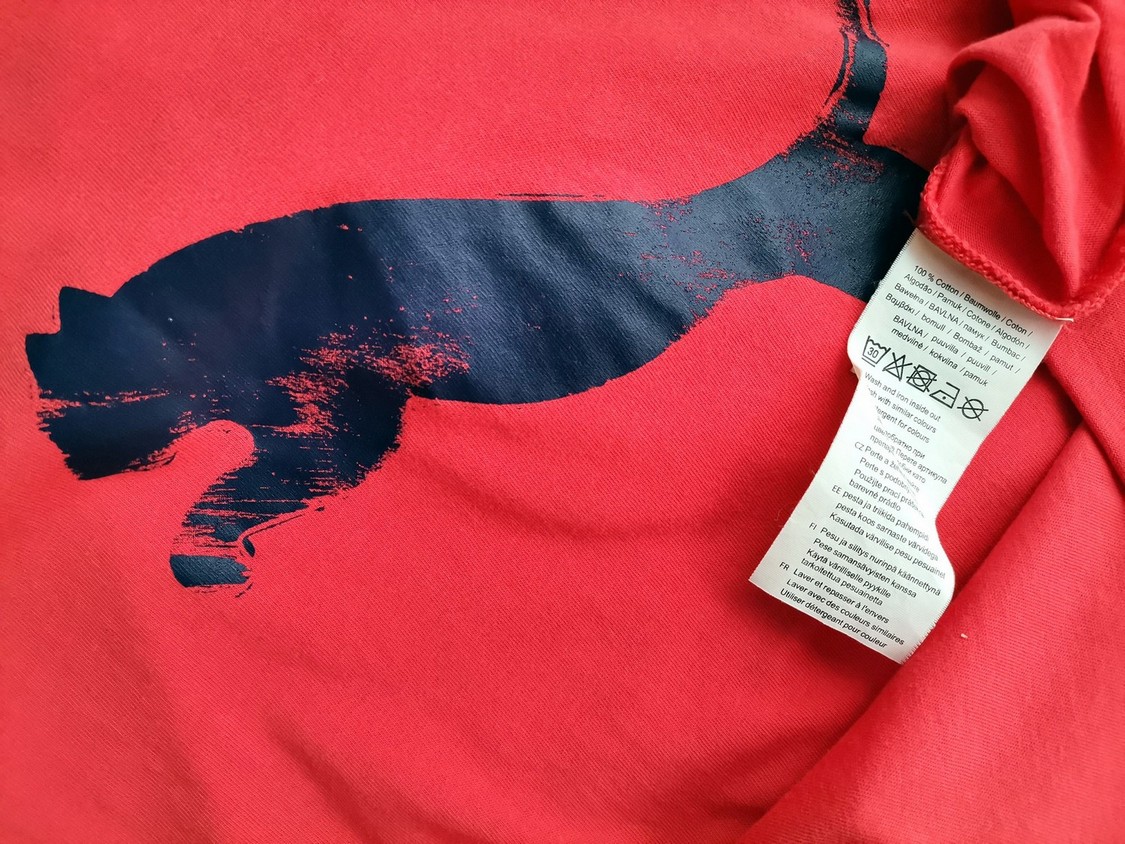 IMG_20200917_133951.jpg Puma Rozmiar L Kolor Różowy Crew Neck T-Shirt Krótki rękaw Materiał Bawełna 100%