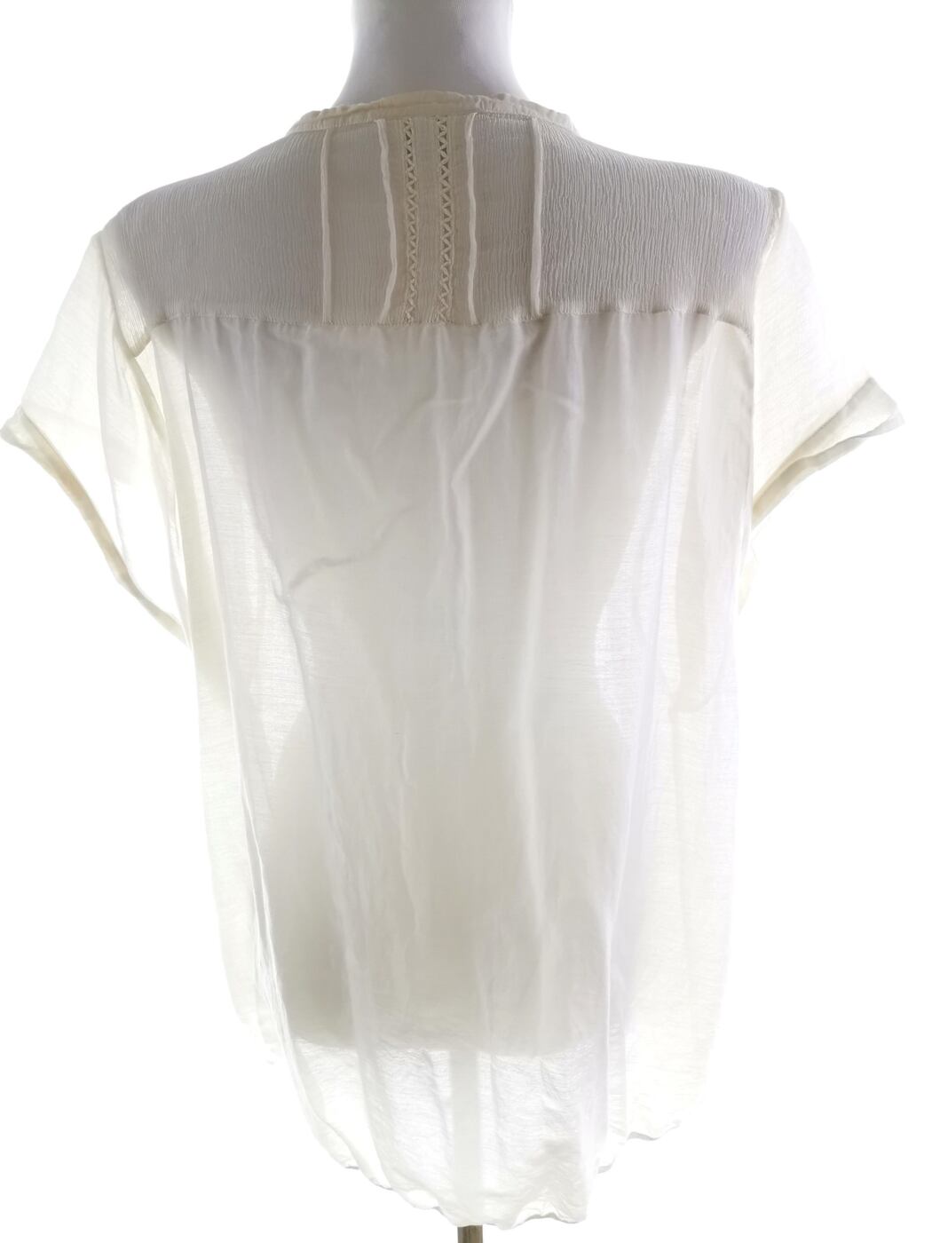 Day Birger Et Mikkelsen Rozmiar 44 Kolor Kremowy Crew Neck Tunika Popover Bluzka Krótki rękaw Materiał Bawełna Day Birger Et Mikkelsen Rozmiar 44 Kolor Kremowy Crew Neck Tunika Popover Bluzka Krótki rękaw Materiał Bawełna