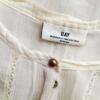 Day Birger Et Mikkelsen Rozmiar 44 Kolor Kremowy Crew Neck Tunika Popover Bluzka Krótki rękaw Materiał Bawełna