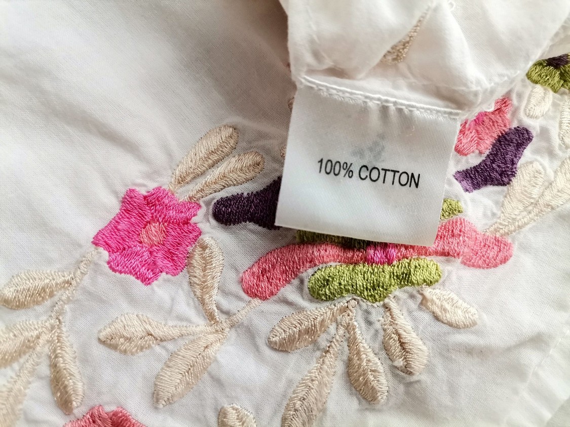 ANE MONE Rozmiar 40 Kolor Biały Crew Neck Tunika Popover Bluzka Długi rękaw Materiał Bawełna 100% ANE MONE Rozmiar 40 Kolor Biały Crew Neck Tunika Popover Bluzka Długi rękaw Materiał Bawełna 100%