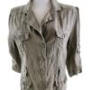 Life Love Fashion Rozmiar 12 (40) Kolor Khaki Kołnierz Żakiet z zapięciem Rękaw 3/4 Materiał Len 100%