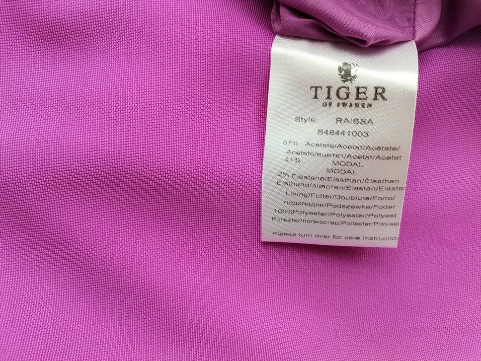 Tiger of Sweden Rozmiar 36 Kolor Różowy Crew Neck Sukienka Prostokątna Rękaw 3/4 Do Kolan Tiger of Sweden Rozmiar 36 Kolor Różowy Crew Neck Sukienka Prostokątna Rękaw 3/4 Do Kolan