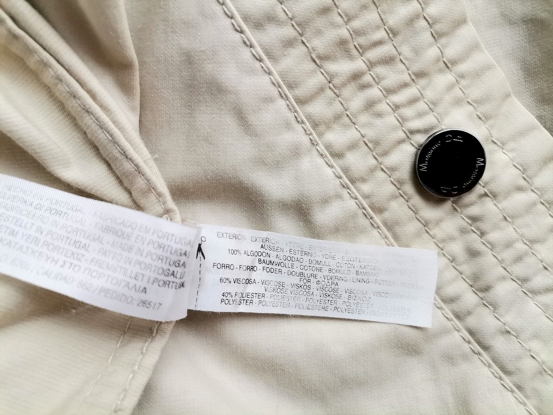IMG_20200922_144154.jpg Massimo dutti Rozmiar L Kolor Beżowy Kurtka Długi rękaw Materiał Bawełna 100%